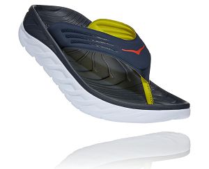 Hoka One One ORA Recovery Flip Womens Orthopedic Shoes Ombre Blue/Fiesta | AU-3954827